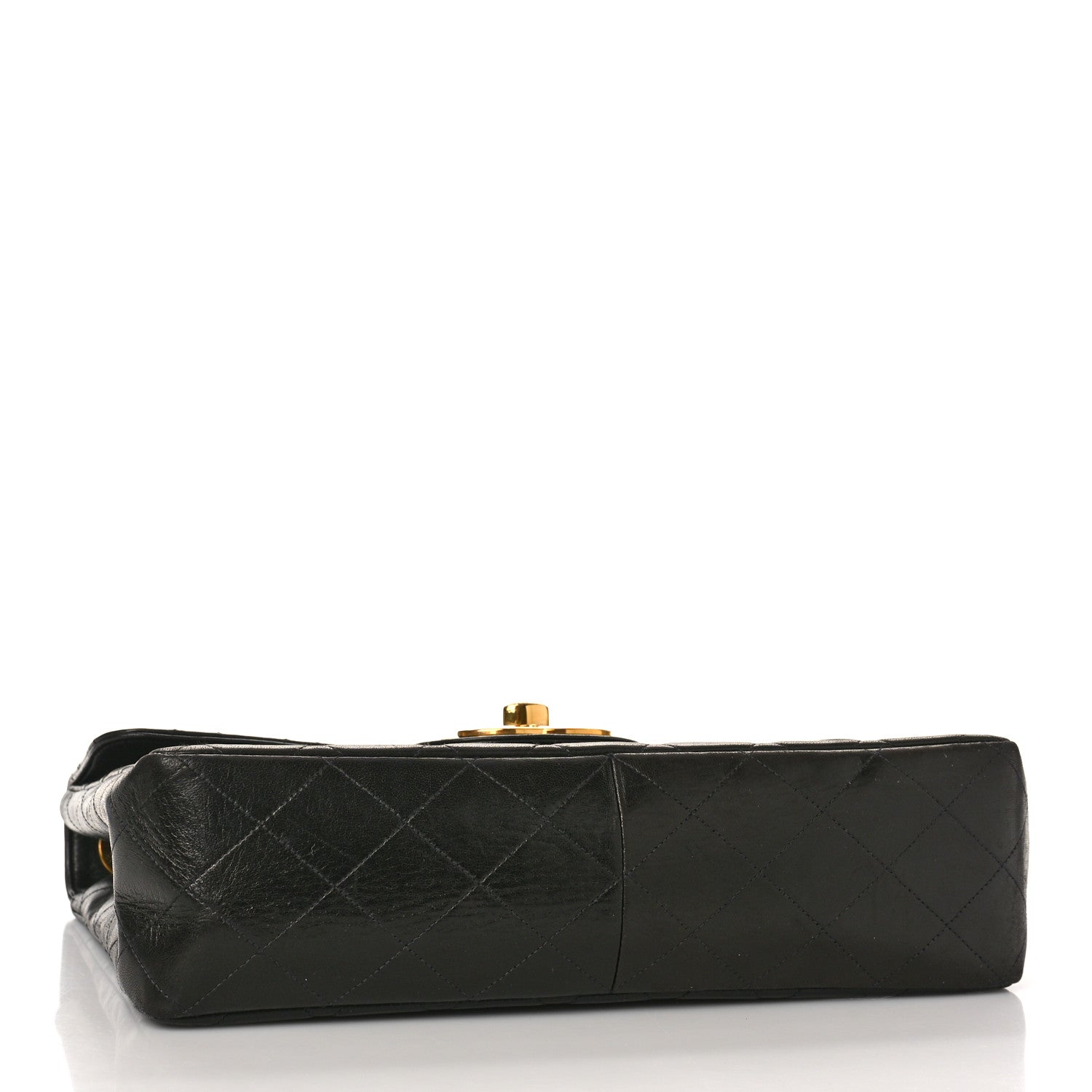 Chanel Lambskin Quilted XL Jumbo Single Flap Black 4 of 12