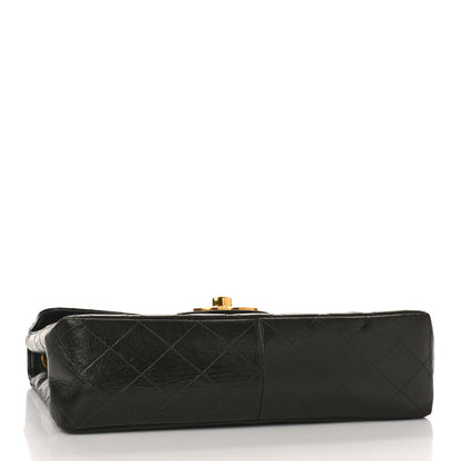 Chanel Lambskin Quilted XL Jumbo Single Flap Black 4 of 12