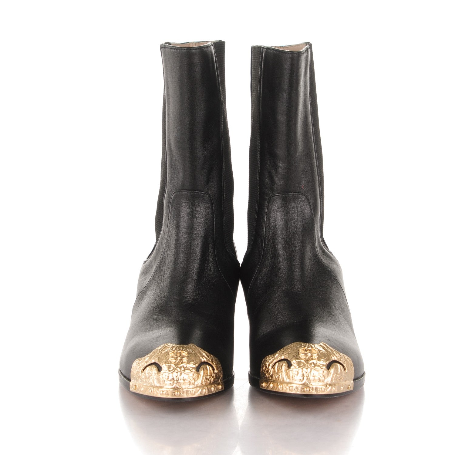 Chanel Calfskin Paris Dallas Boots 36 Black 2 of 7