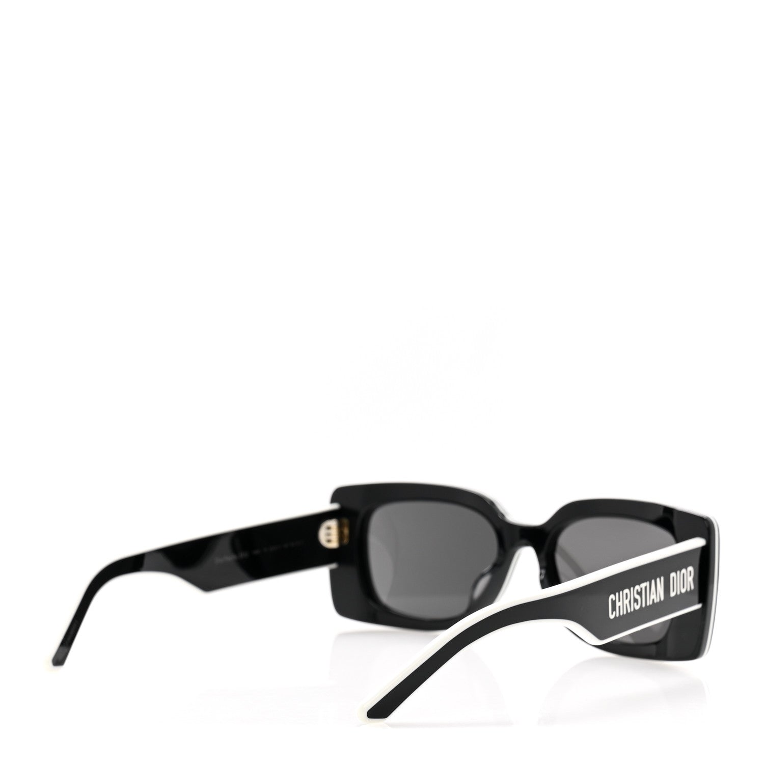Christian Dior Diorpacific S1U Square Sunglasses Black White 4 of 8