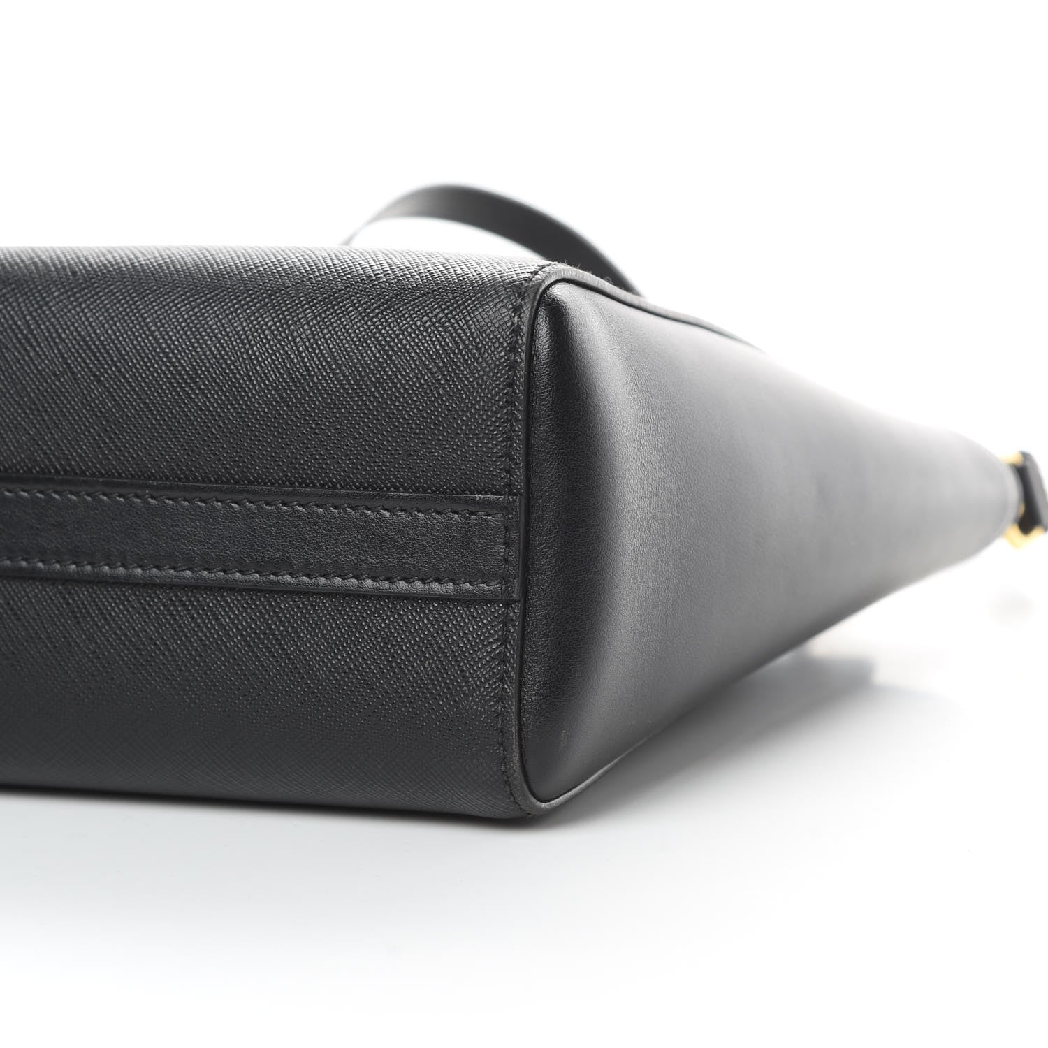 Prada Saffiano Soft Calfskin Zippered Tote Black 11 of 13