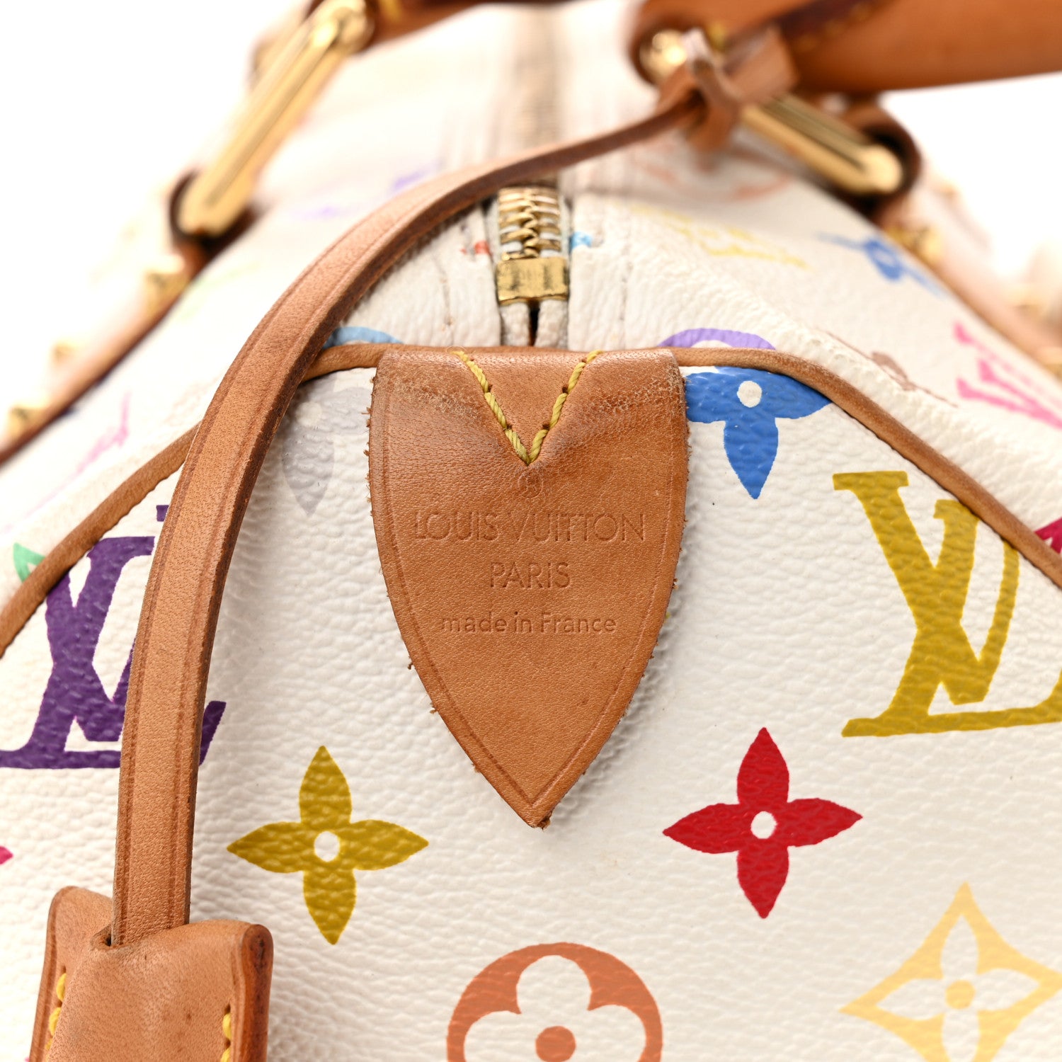 Louis Vuitton Monogram Multicolor Speedy 30 White 6 of 9