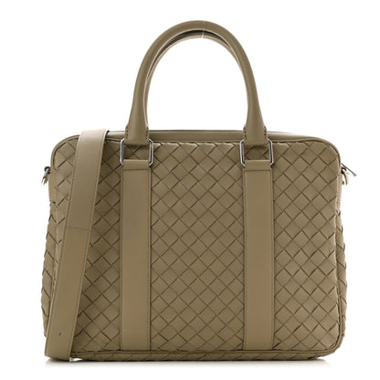 Bottega Veneta Nappa Intrecciato Medium Briefcase Taupe 1 of 11