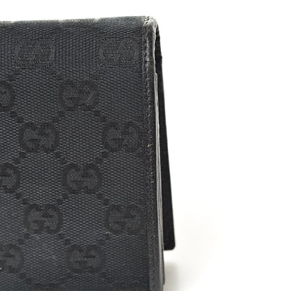 Gucci Monogram Metal Bar Continental Flap Wallet Black 15 of 18
