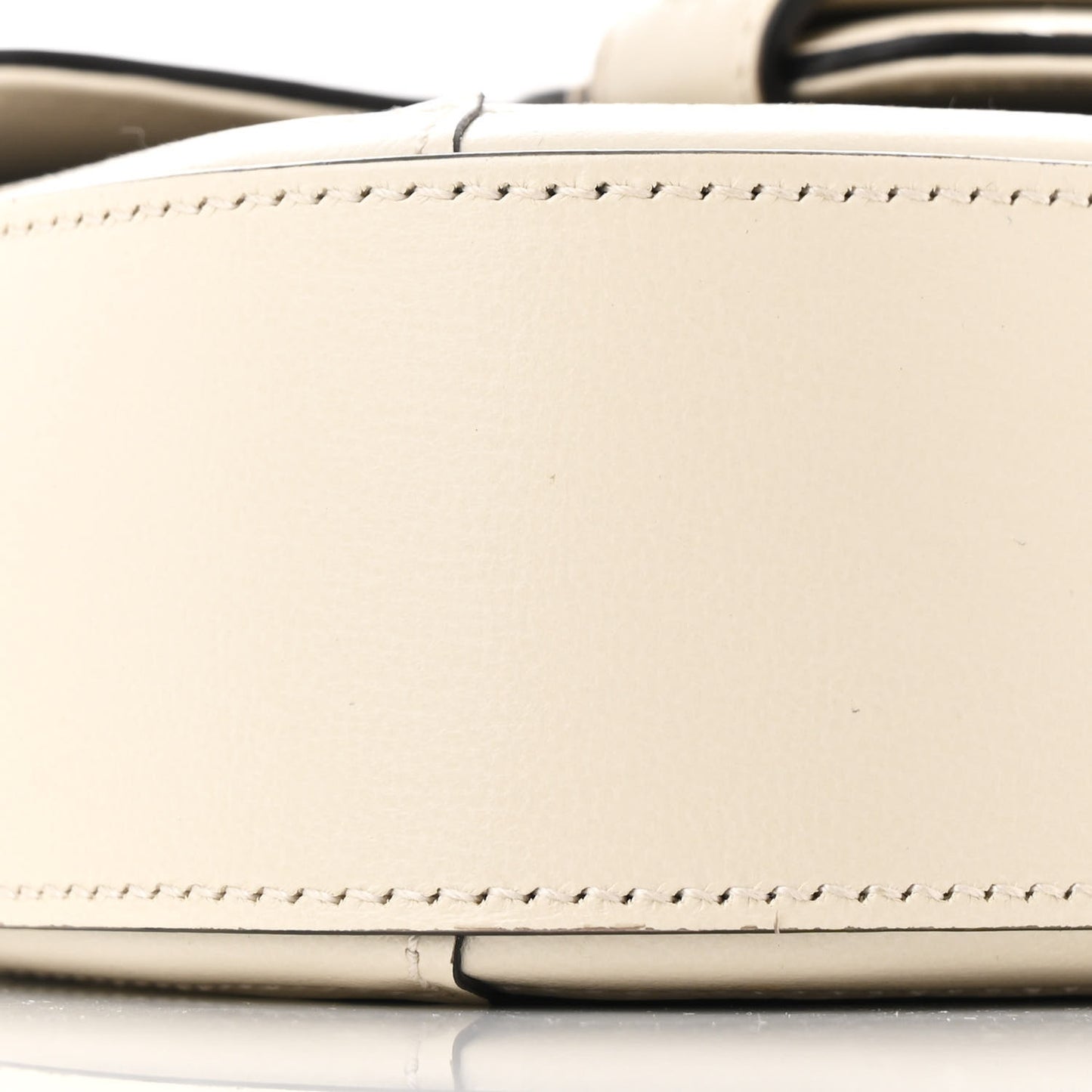 GG Supreme Monogram Web Mini Horsebit 1955 Shoulder Bag Beige Mystic White