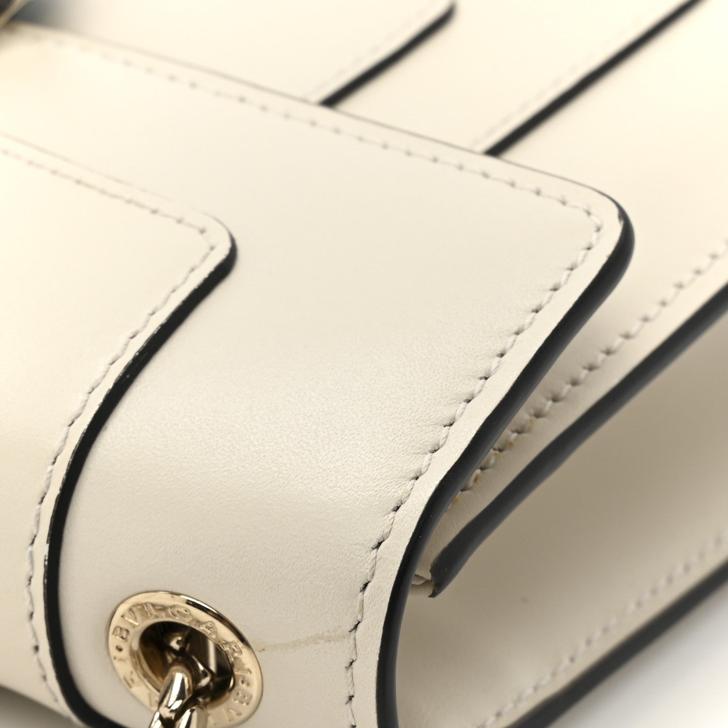 Bulgari Calfskin Small Serpenti Forever Crossbody Bag White Agate 13 of 14