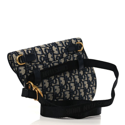 Christian Dior Oblique Saddle Belt Pouch Blue 3 of 6
