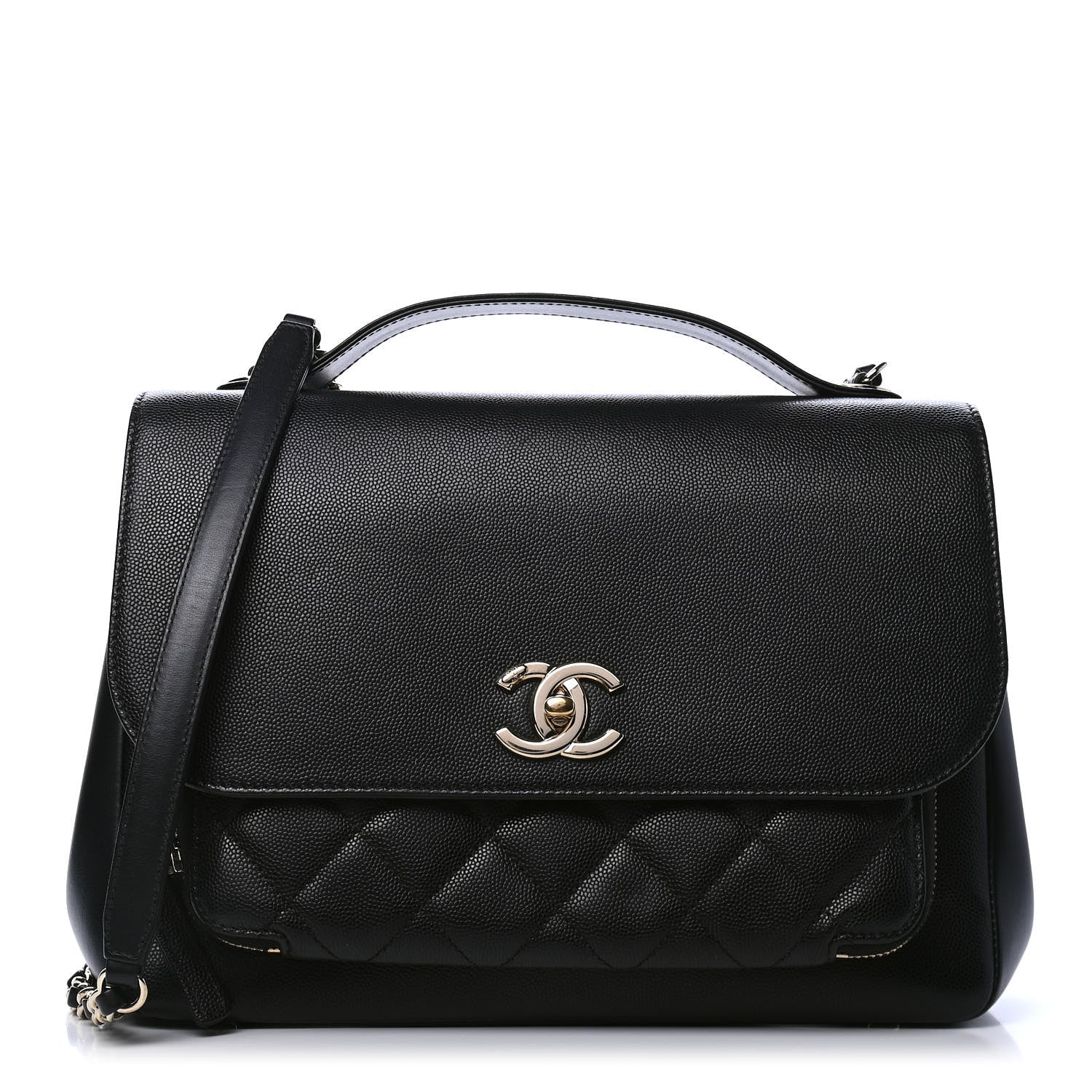 Chanel Caviar Quilted Large Business Affinity Flap Black 1 of 7