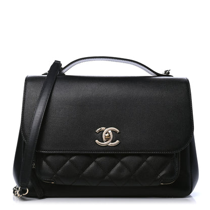 Chanel Caviar Quilted Large Business Affinity Flap Black 1 of 7