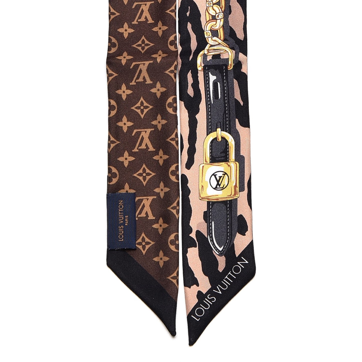 Silk Monogram Leorgam BB Bandeau Brown