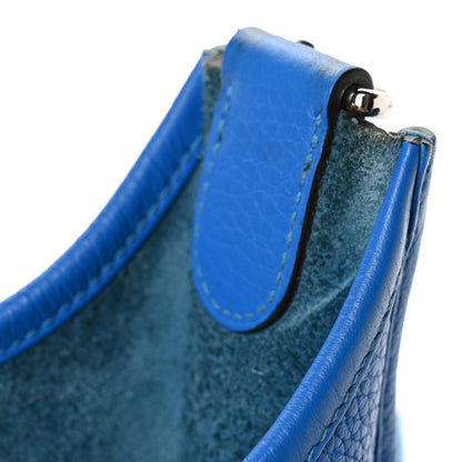 Hermes Taurillon Clemence EVELYNE III PM Bleu Hydra 11 of 11