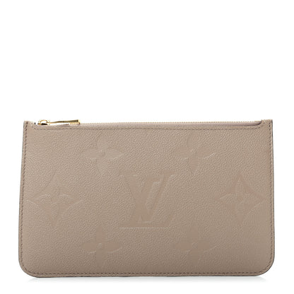 Louis Vuitton Empreinte Monogram Giant Neverfull MM Pochette Tourterelle 1 of 6