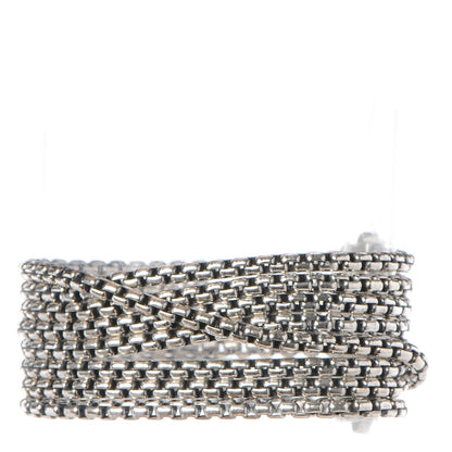 David Yurman Sterling Silver Eight-Row Box Chain Bracelet 3 of 5