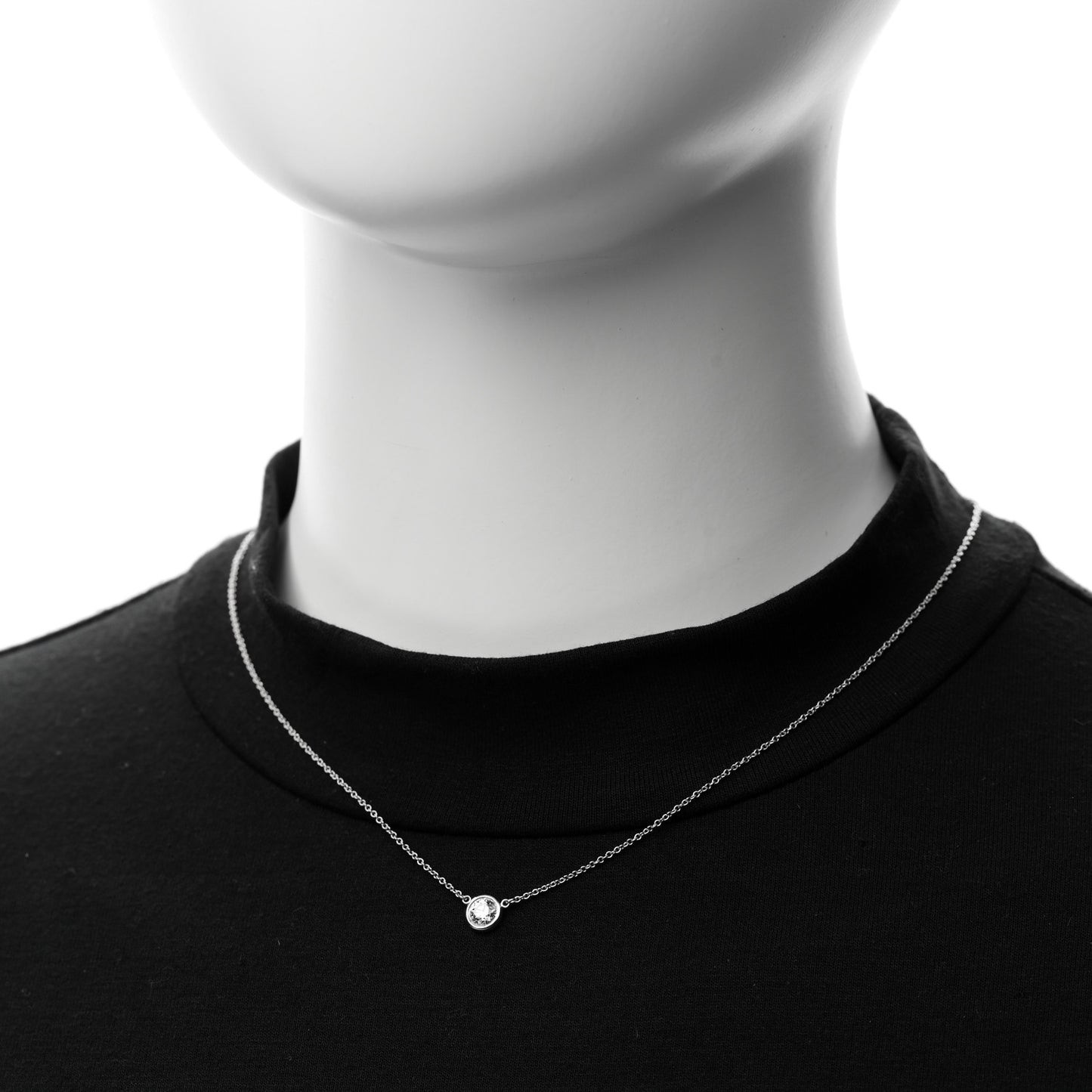 Platinum Diamond .45ct Elsa Peretti Diamonds by the Yard Pendant Necklace