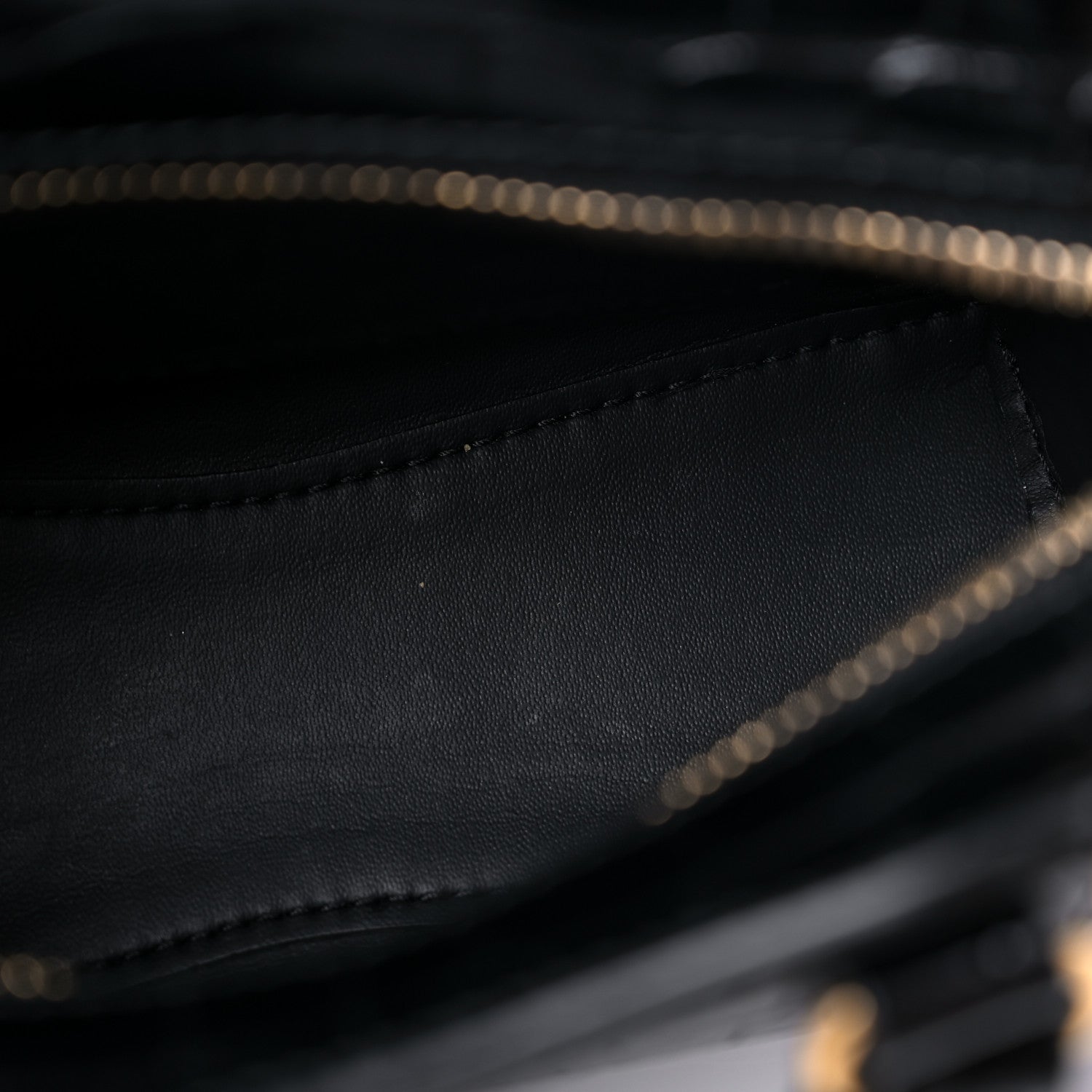 Balenciaga Shiny Supple Calfskin Crocodile Embossed Neo Classic Gold Hardware Nano City Crossbody Black 7 of 10