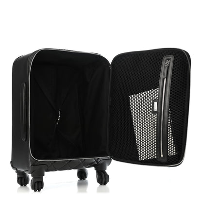 Chanel Calfskin Quilted Coco Case Trolley Rolling Luggage Black 4 of 4