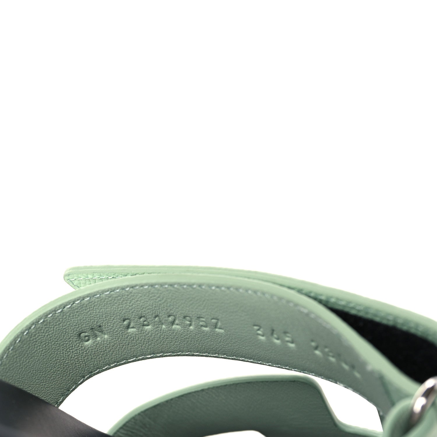 Hermes Epsom Womens Chypre Sandals 36.5 Vert Jade 8 of 8