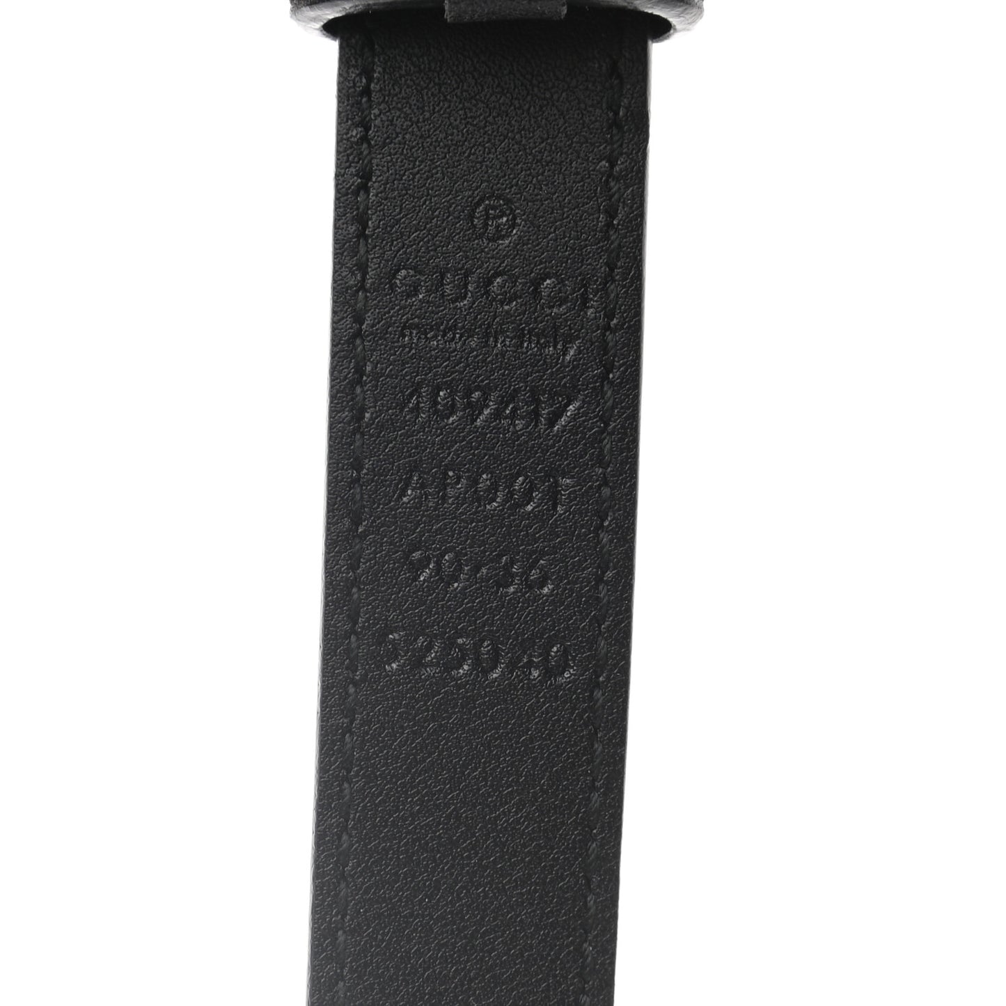 Calfskin Double G 20mm Belt 90 36 Black