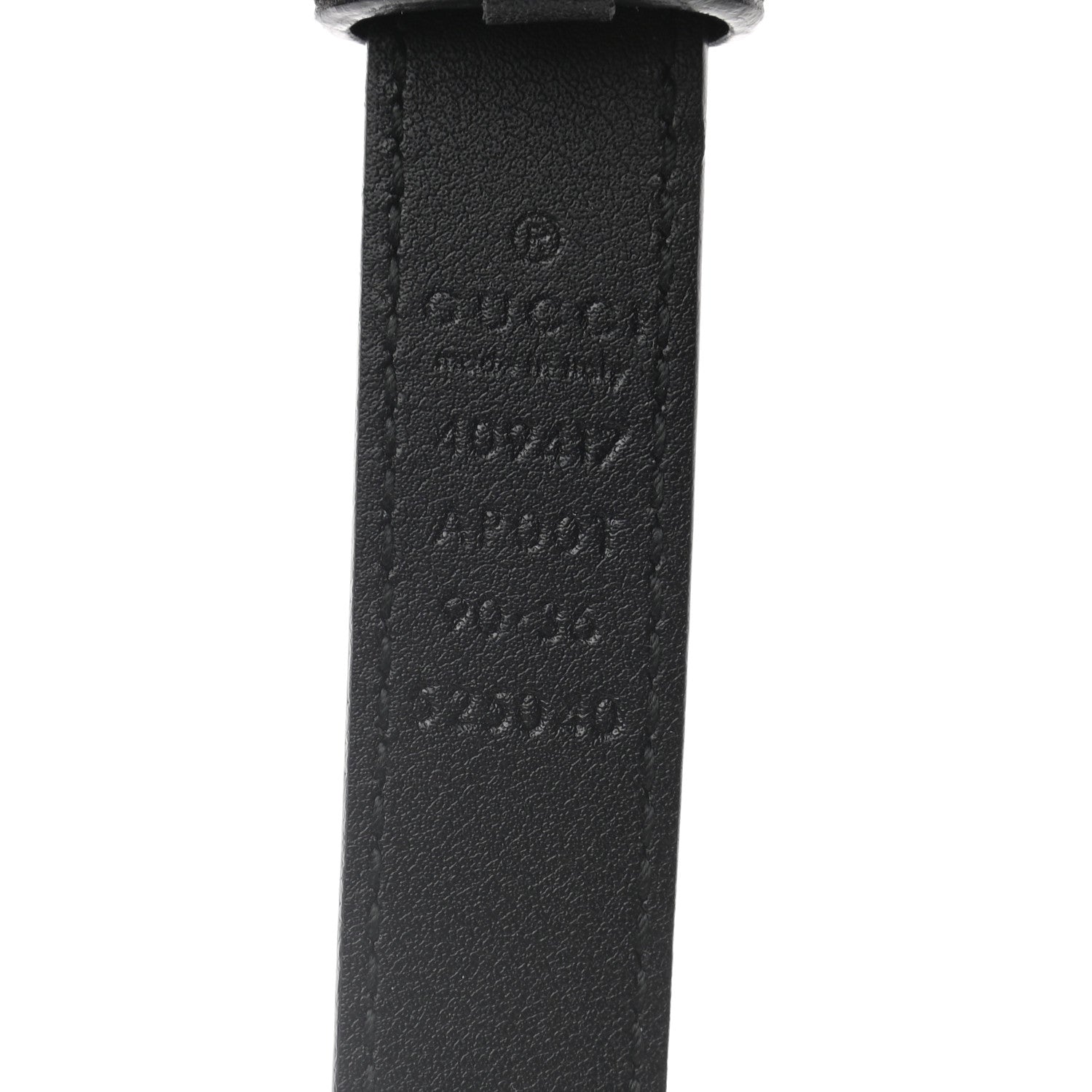 Gucci Calfskin Double G 20mm Belt 90 36 Black 3 of 5
