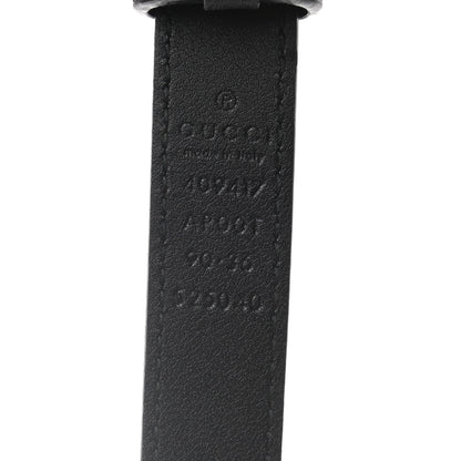 Gucci Calfskin Double G 20mm Belt 90 36 Black 3 of 5