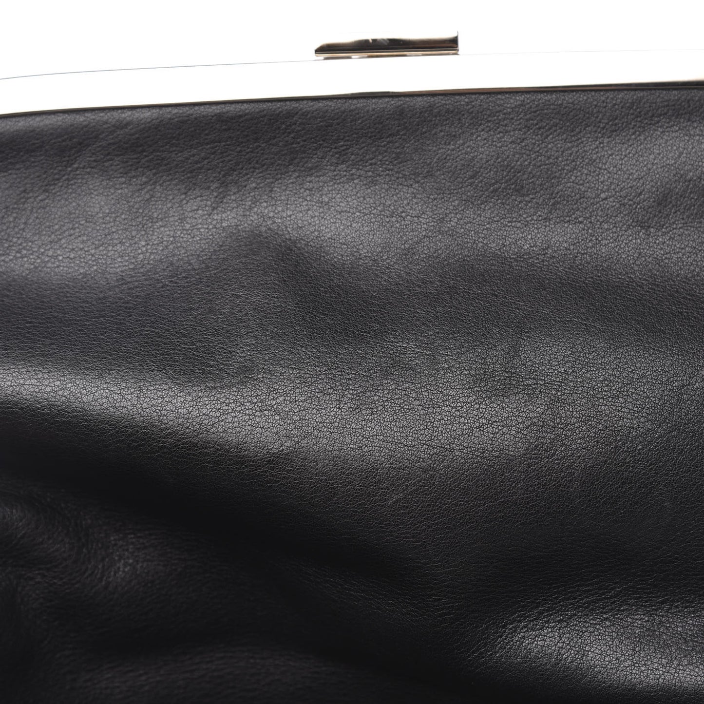 Calfskin Miss Sleek Shoulder Bag Black