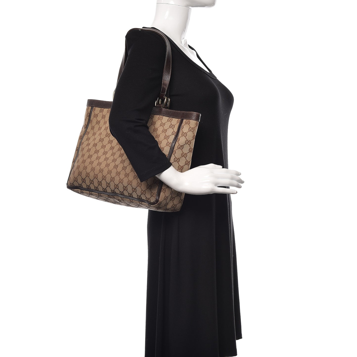 Monogram Abbey D Ring Tote Dark Brown