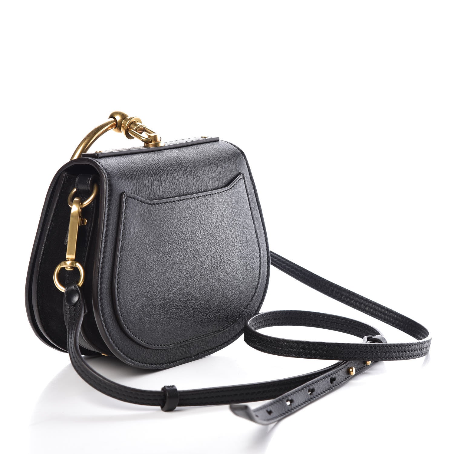 Chloe Calfskin Small Nile Bracelet Bag Black 3 of 8