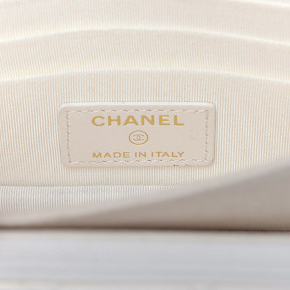 Chanel Caviar Quilted Mini Wallet On Chain WOC White 8 of 12