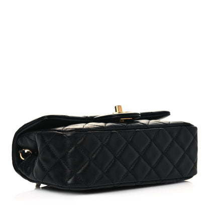 Chanel Lambskin Quilted Mini Rectangular Pearl Crush Flap Black 4 of 15