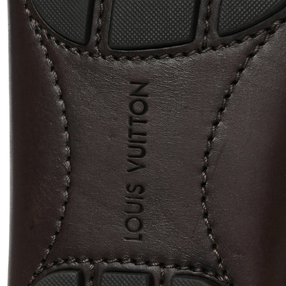 Louis Vuitton Calfskin Mens Monte Carlo Car Shoe Moccasin Loafers 8.5 Brown 7 of 9