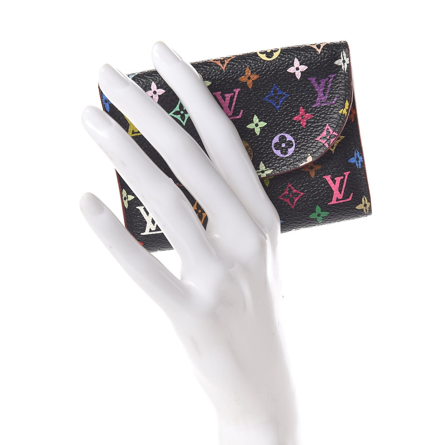 Monogram Multicolor Business Card Holder Black Grenade
