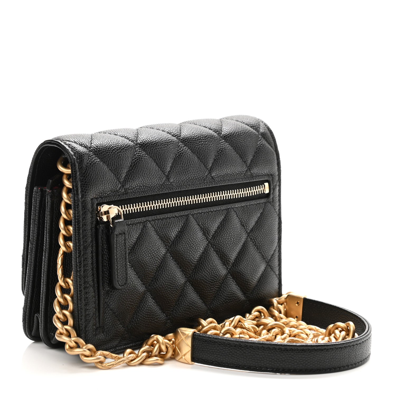 Chanel Caviar Quilted Mini Bracelet On Chain Wallet On Chain WOC Black 3 of 11
