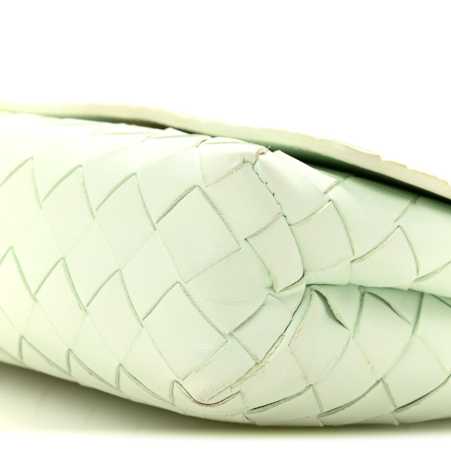 Nappa Intrecciato Mini Crossbody Bag Glacier