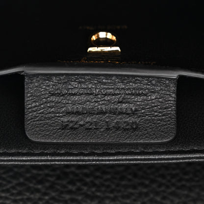 Salvatore Ferragamo Calfskin Glam Shoulder Bag Black 7 of 13