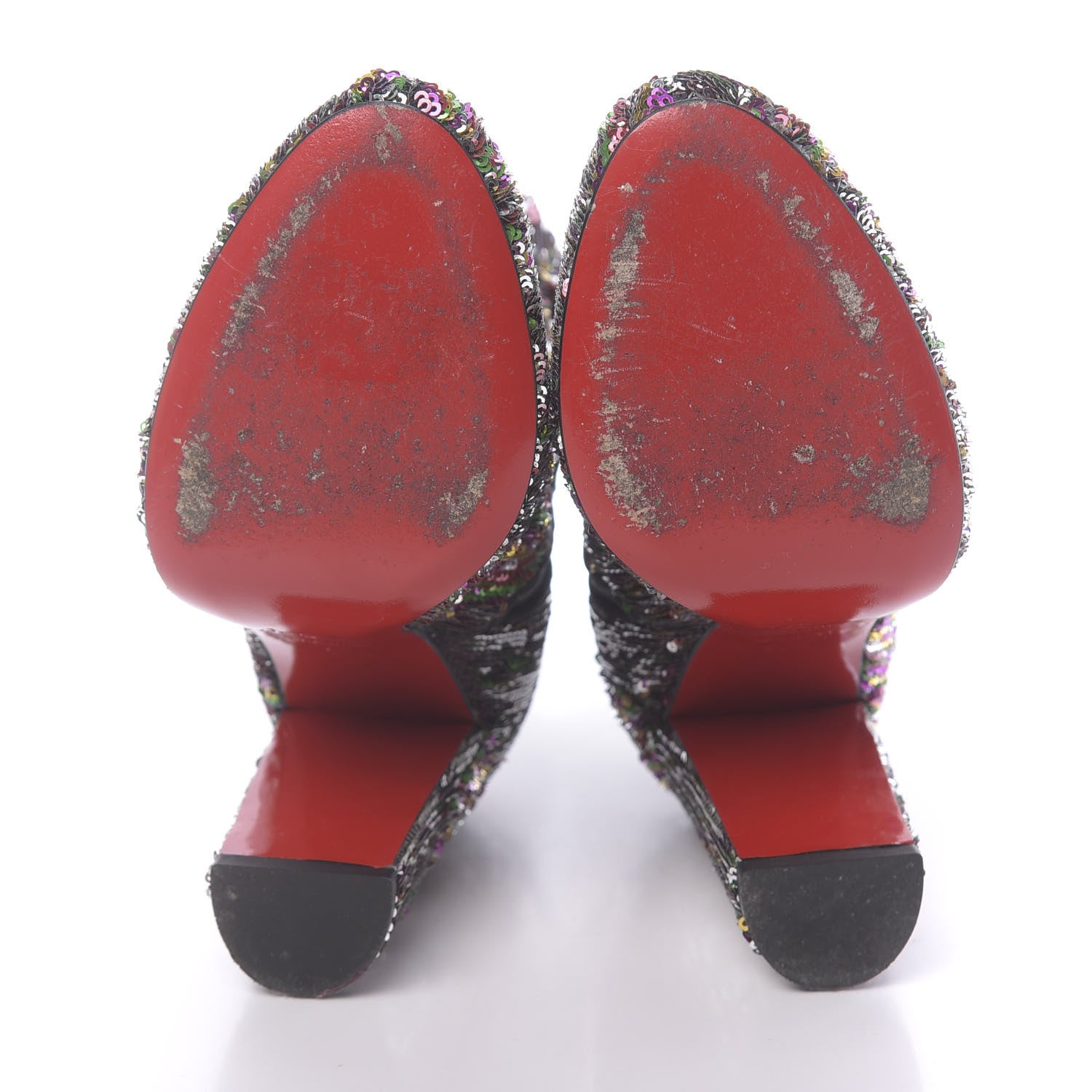 Christian Louboutin Paillettes Moulamax 100 Booties 36.5 Multicolor 7 of 12