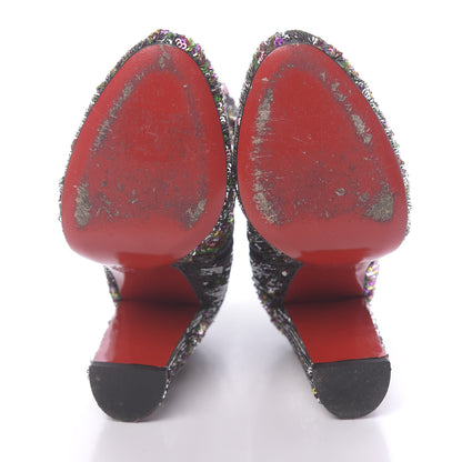 Christian Louboutin Paillettes Moulamax 100 Booties 36.5 Multicolor 7 of 12