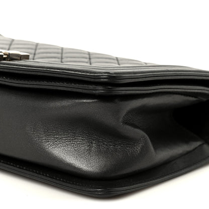 Chanel Metallic Lambskin Quilted Crystal Medium Boy Flap Grey 10 of 10
