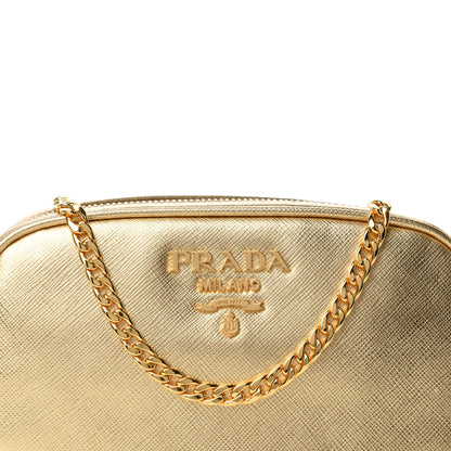 Prada Metallic Saffiano Belt Bag Gold 10 of 10