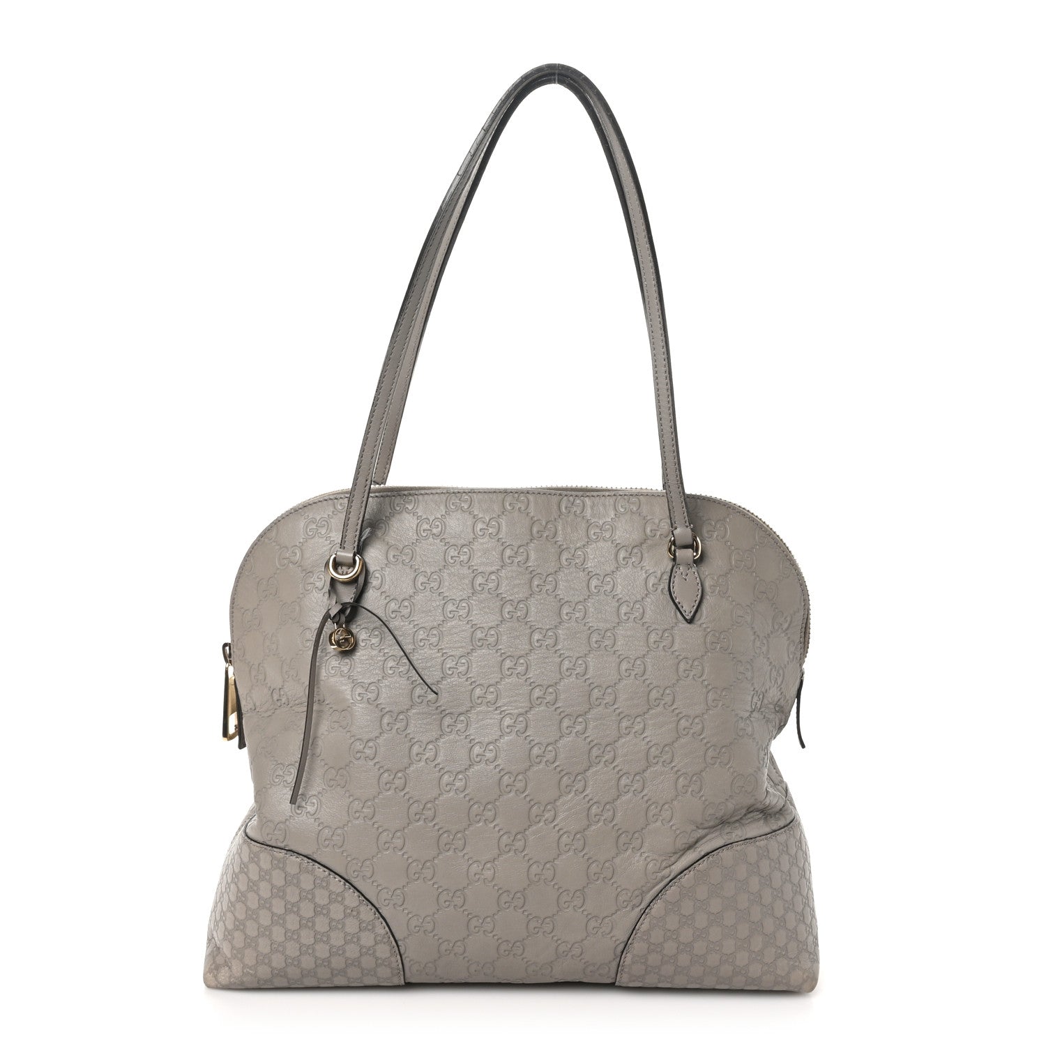 Gucci Guccissima Medium Bree Shoulder Bag Storm Grey 1 of 12