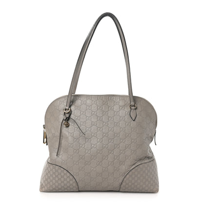 Gucci Guccissima Medium Bree Shoulder Bag Storm Grey 1 of 12