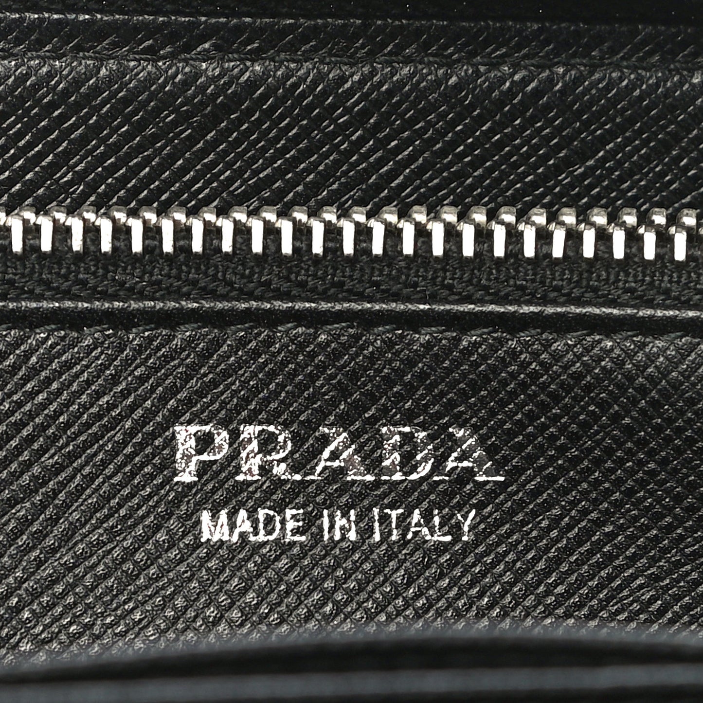 Tessuto Nylon Zip Around Wallet Black