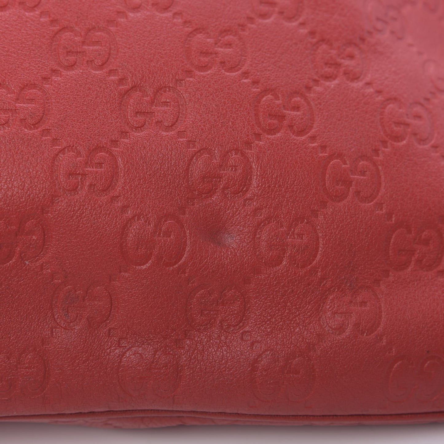 Guccissima Medium Flat Messenger Bag Red