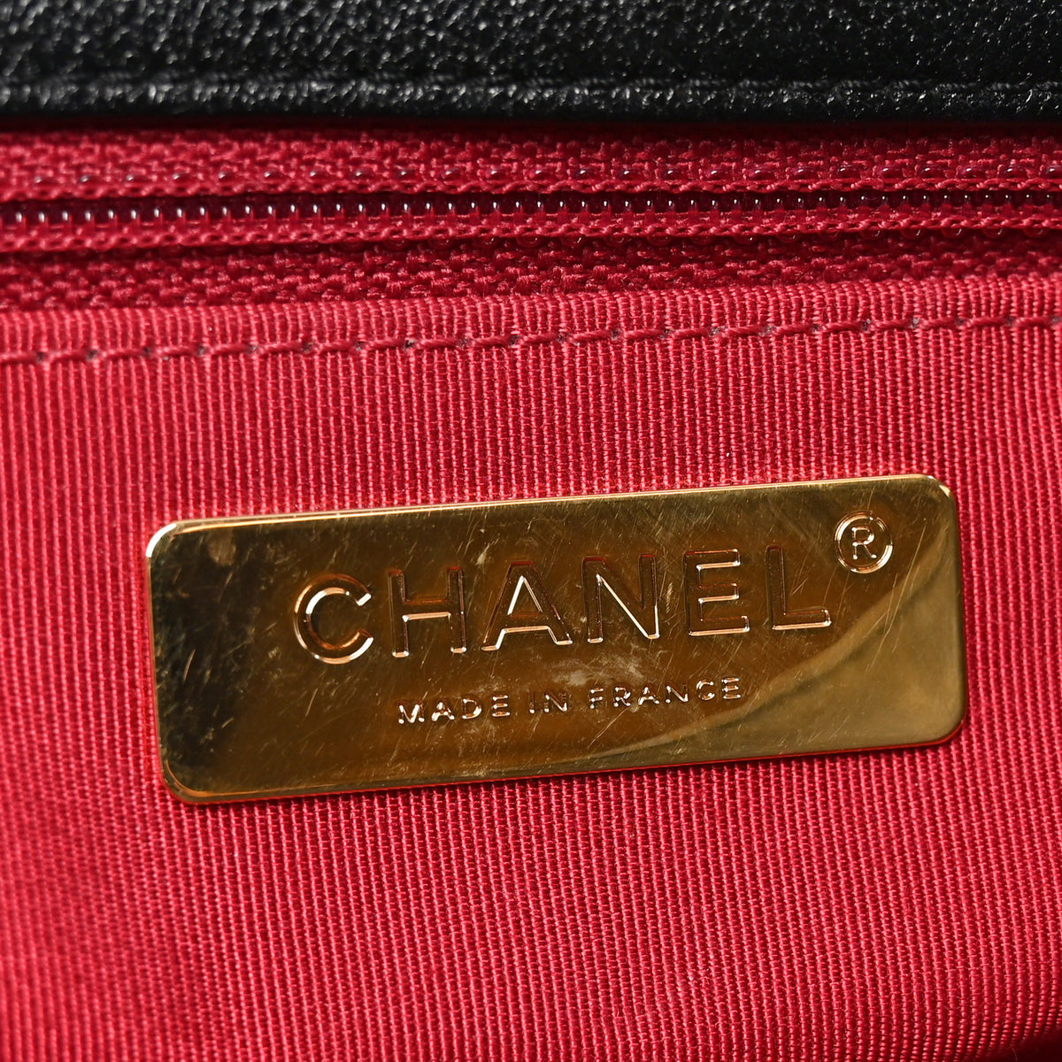 Chanel Goatskin Quilted Large Chanel 19 Flap Black 6 of 10