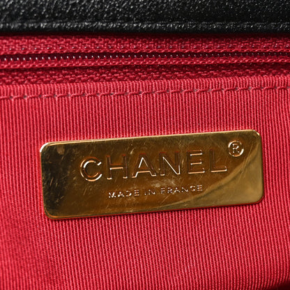 Chanel Goatskin Quilted Large Chanel 19 Flap Black 6 of 10