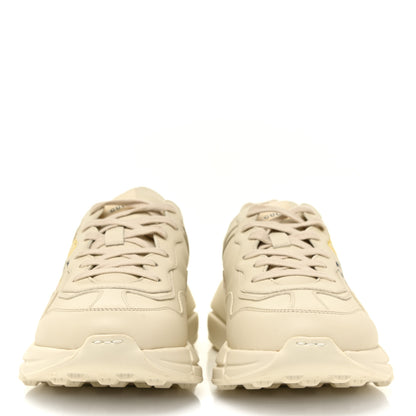 Gucci Calfskin Interlocking G Logo Mens Rhyton Sneakers 8 Ivory 2 of 9