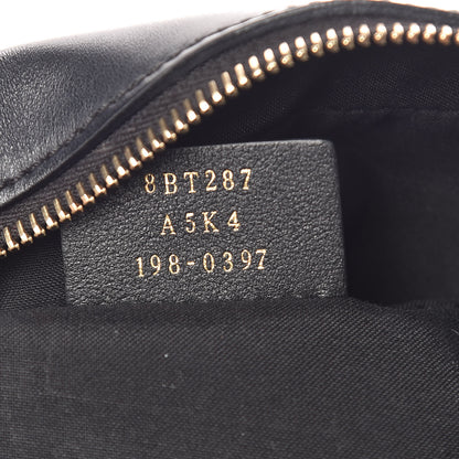Fendi Glazed Fabric Vitello Century F is Fendi FF 1974 Stamp Patch Camera Case Mogano Panna Black 7 of 10