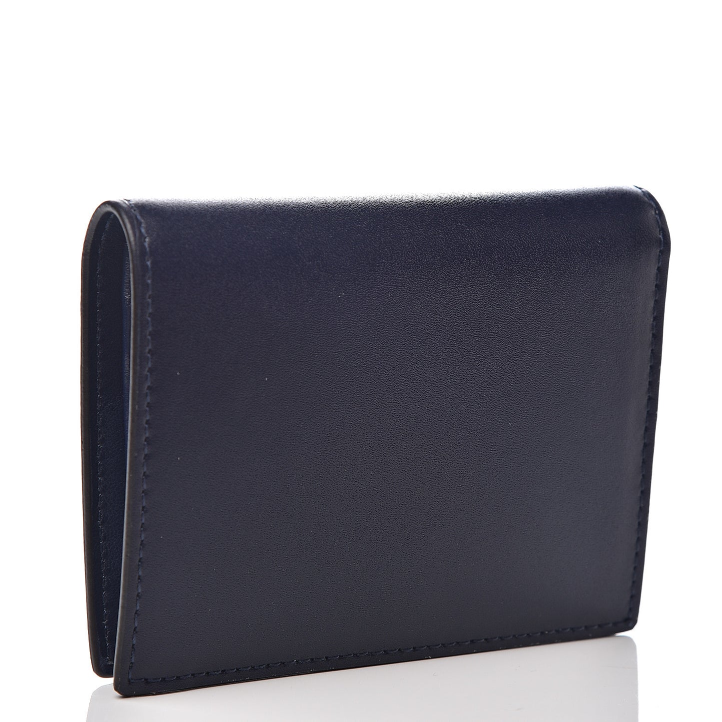 Vitello Liberty Lucido F is Fendi Compact Bi-Fold Wallet Blueberry