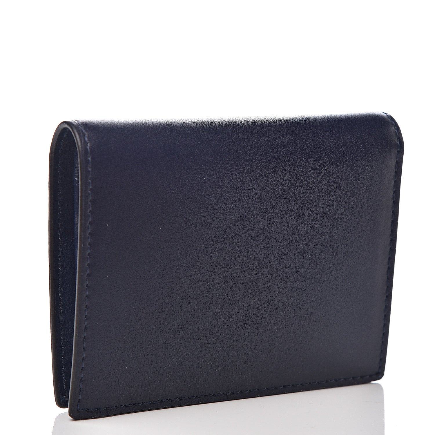 Fendi Vitello Liberty Lucido F is Fendi Compact Bi-Fold Wallet Blueberry 2 of 6