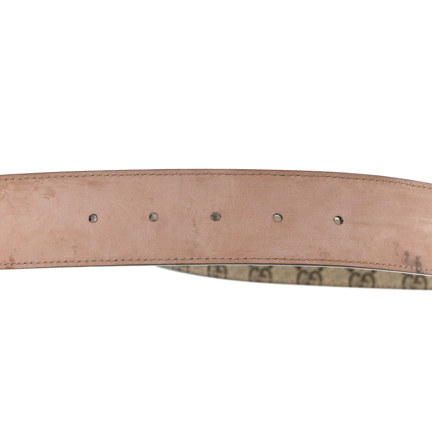GG Supreme Monogram Selleria Calfskin Interlocking G 40mm Belt 90 36 Beige Ebony Cocoa