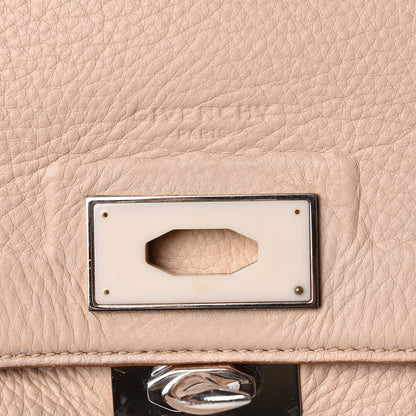 Givenchy Grained Calfskin Medium Shark Lock Satchel Nude 16 of 16